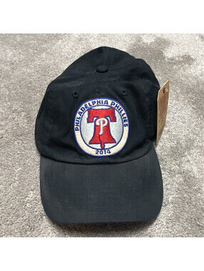 American Needle Philadelphia Phillies MLB Black Baseball Cap Hat w/ 2014 Patch